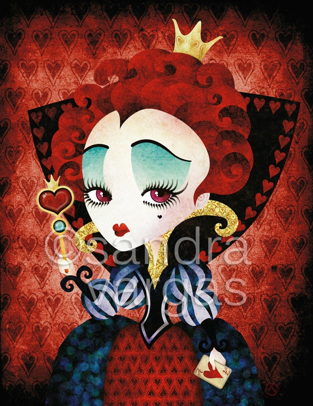 てぃんくる　Queen of Hearts 版画 てぃんくる Queen of Hearts 版画