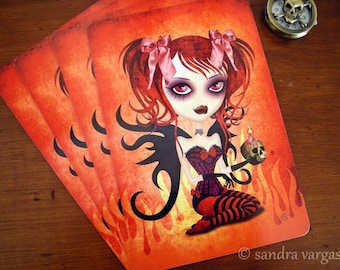 Fallen Angel Gothic Postcard Postcrossing Snail Mail Swap