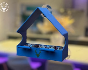 Mangeoire à oiseaux imprimée en 3D, fixation à ventouse, cadeau pour observer les oiseaux