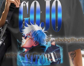 Gojo Satoru Unisex Shirt - Anime Graphic tee - Gojo Satoru tees - Gojo Satoru graphic retro 90s - Gojo Satoru merch vintage
