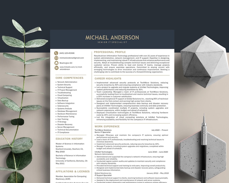 Information Technology Resume Template - Il 794xN.6245134161 Btpz 