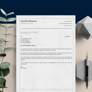 Simple Cover Letter Template for Word Pages Google Docs – Clean Design Simple Cover Letter Example