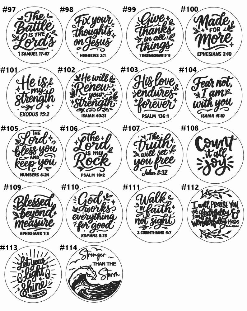 Christian Tokens - Bible Verses - Single or Bulk - Encouragement ...