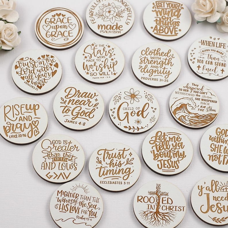 Christian Tokens - Bible Verses - Single or Bulk - Encouragement ...
