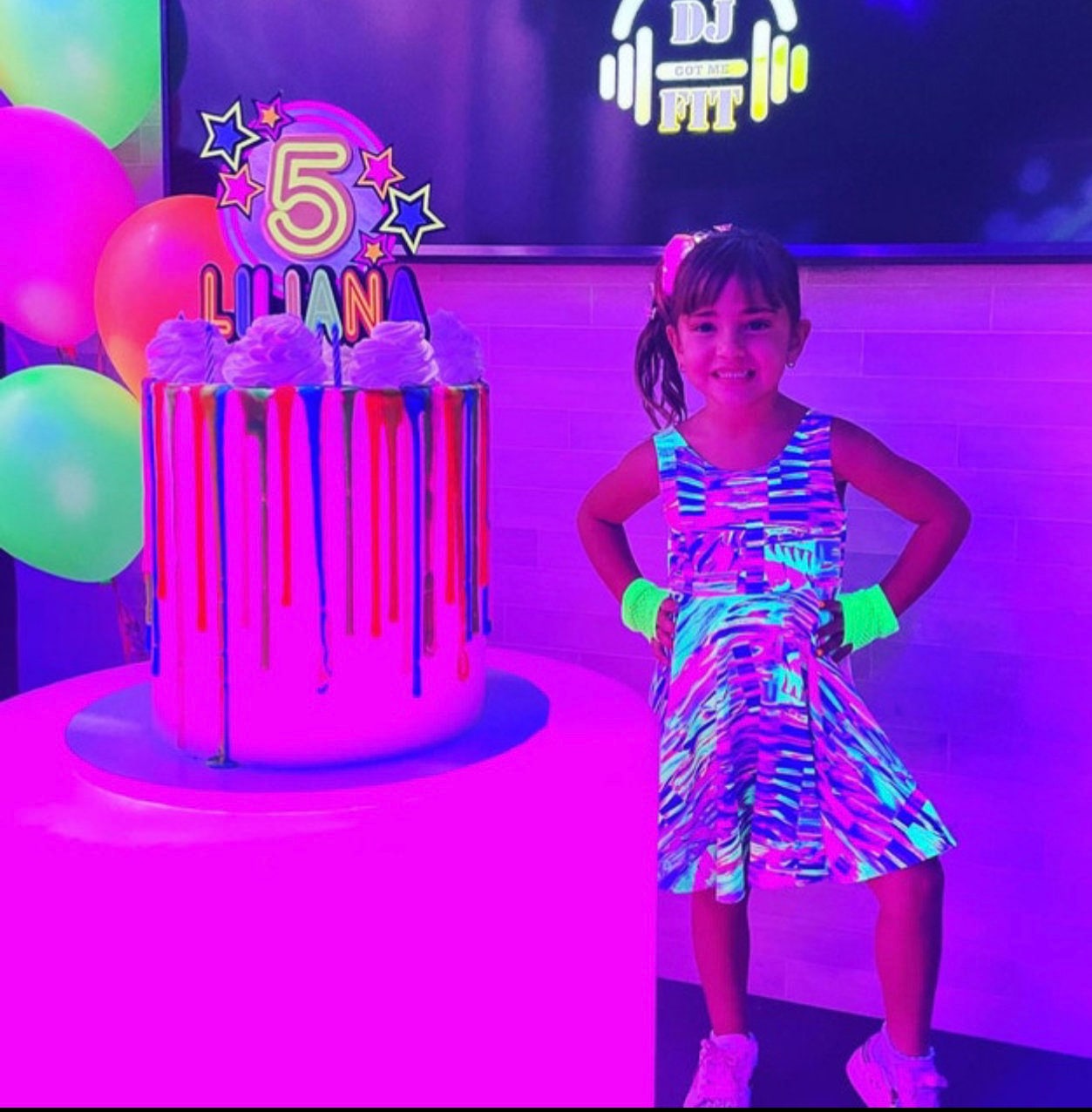Neon theme party dress hot sale