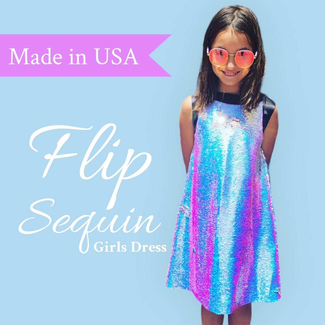 sequin flip dress Flip Sequin Girls Dress: Elegant Formal Holiday Outfit