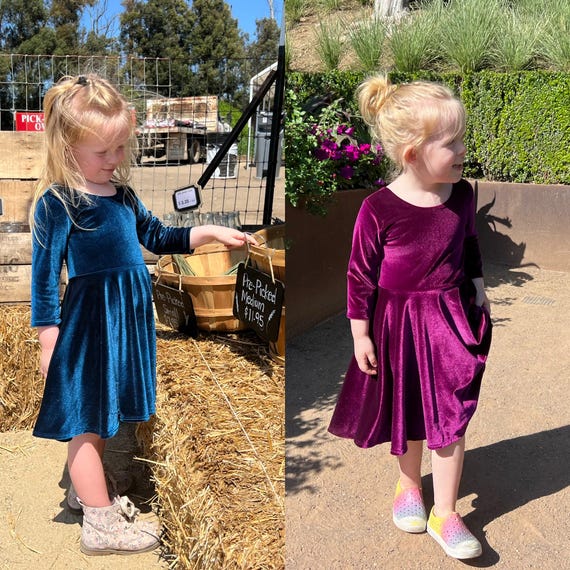 More Colors Available, Velvet Girls Twirly Dress, Gifts for Girls, Velvet  Dress, Flower Girl Dress, Birthday Girl, Toddler Dress, Baby Dress - Etsy