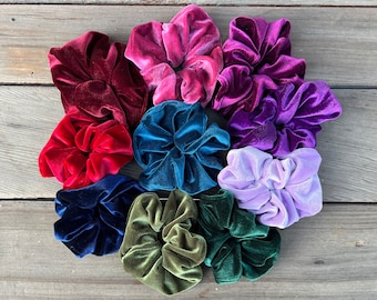 Velvet Scrunchies and Bows: Luxurious Hair Accessories, Christmas Stocking Stuffer