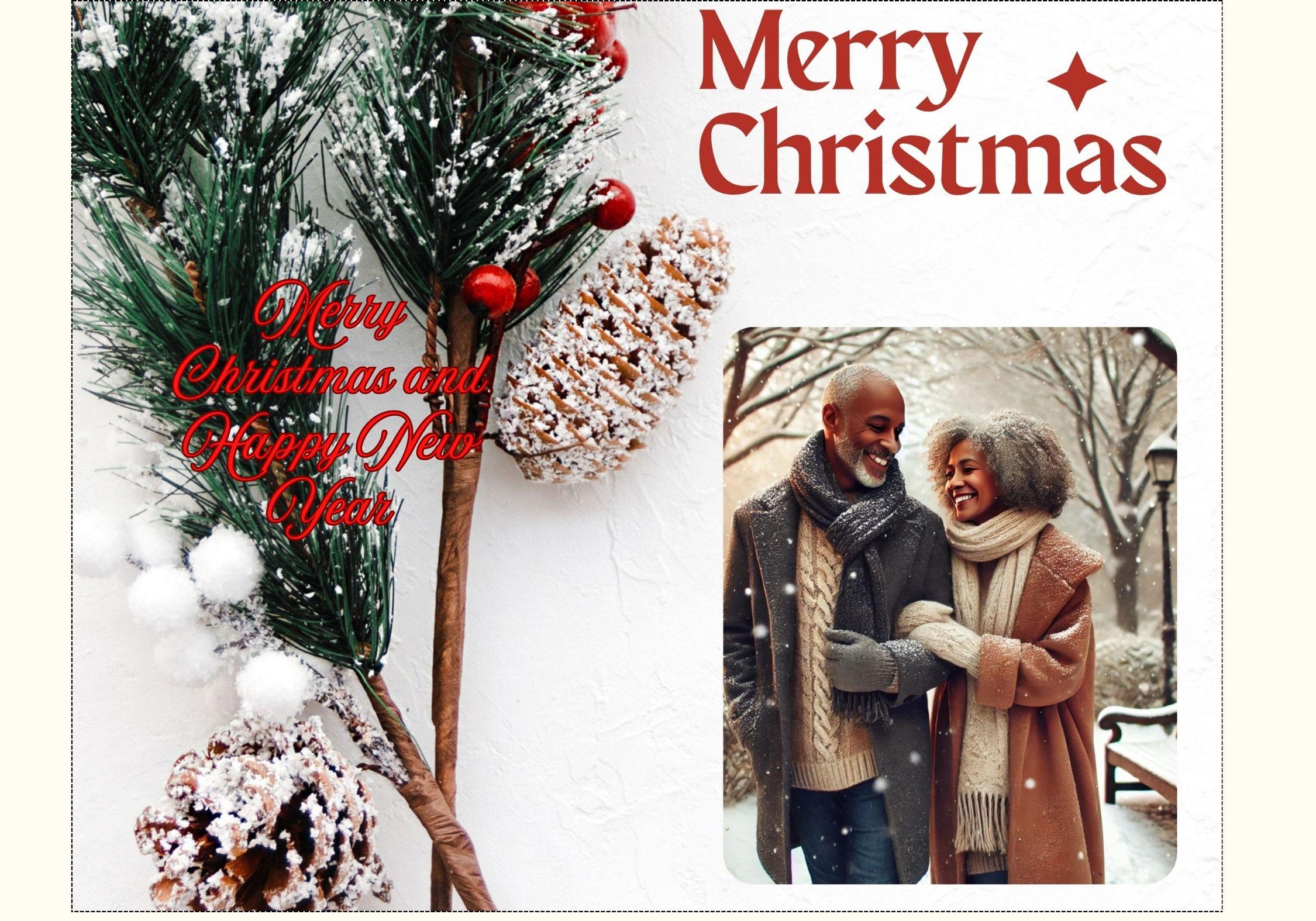 Carte De Vœux Culturelle Cartes De Vœux Détente Vacances Noël Style Afro- américain - Lot Neuf Cartes Noel En Français, image size:2250x1575