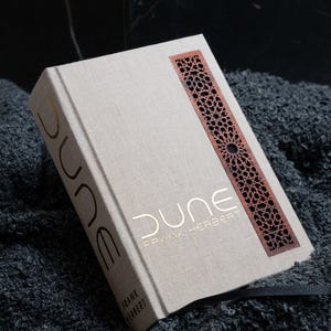 Dune & Dune Messiah Custom Rebind Hardcover Rare Book with Laser Engraved Padauk Hardwood Science Fiction Book