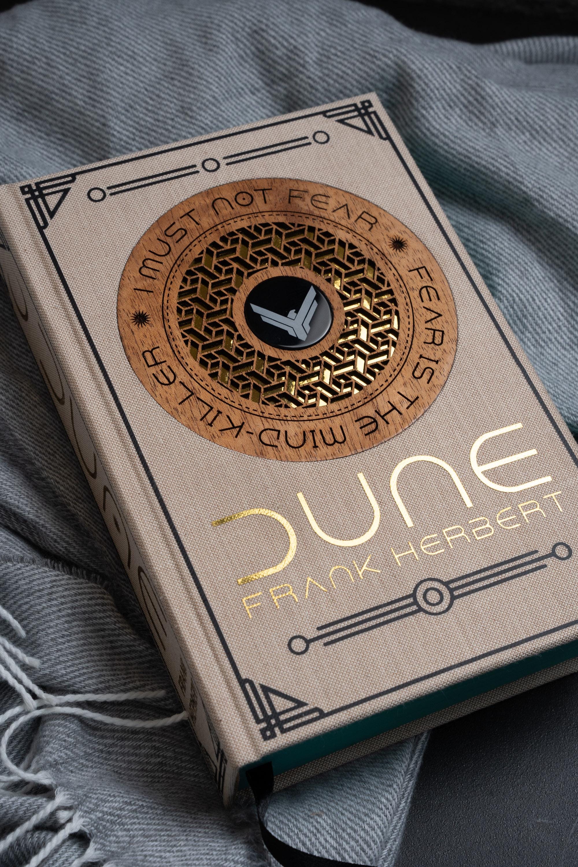 Dune Custom Rebind Hardcover Rare Book With Laser Engraved Onyx