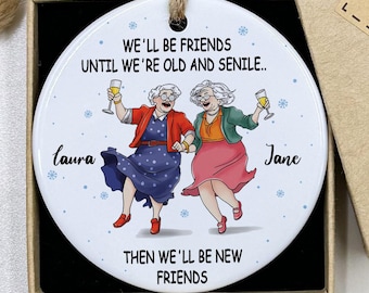 Beste vriend cadeau, vriendschap ornament, gepersonaliseerd beste vriend ornament, besties ornament, vriend cadeau, BFF cadeau, cadeau voor zus, vriend