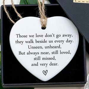 Sympathy Gift, Bereavement Gift, Family Loss, Memorial Gift, Those We Love Don&#39;t Go Away, Loss Gift, Sympathy, Bereavement, Thinking of You