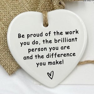 Soyez fier du travail que vous faites, Cadeau de remerciement, Cadeau de départ, Cadeau pour elle, Cadeau pour professeur, Cadeau de remise des diplômes, Cadeau pour collègue, Cadeau pour nouvel emploi