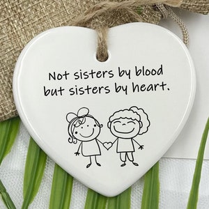 Friend Letterbox Gift, Personalised Best Friend Christmas Gift, Soul Sister, Friendship Gift, Ceramic Heart Keepsake, Colleague Leaving Gift