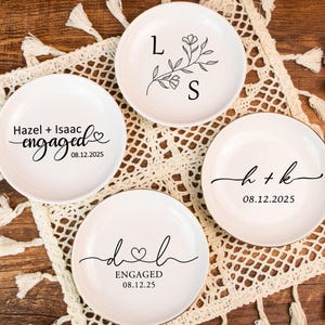 Engagement Gifts, Wedding Ring Dish, Personalized Jewelry Dish, Gifts for Her, Gifts for Bride, Gifts for Couple, Wedding Gift, Married Gift