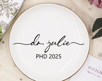 Regalo personalizado de graduación de doctorado, joyero, regalos de doctorado para ella, joyero de la generación de 2025, graduación de doctorado, regalo para profesor/a