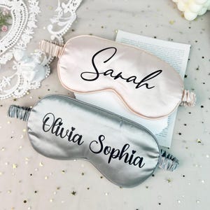 Personalized Sleep Mask, Gift for Her, Bridal Party Gift,Customized Wedding Sleeping Bride,Sleepover Gift for Her,Sleepover Gift Anniversary