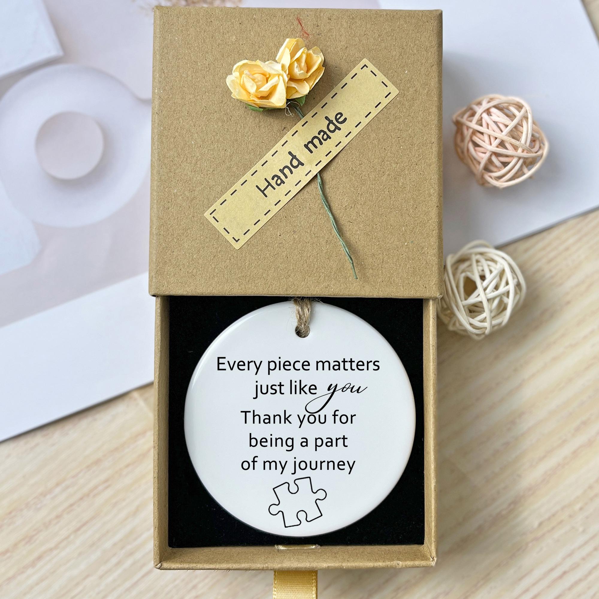 Thank You for Being a Part of My Journey Ornament, Thank You Gift, Gift ...