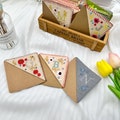 Personalized Hand Embroidered Corner Bookmarks, Felt Triangle Page Stitched Corner Handmade Bookmark, Custom Handmade Embroidery Bookmark