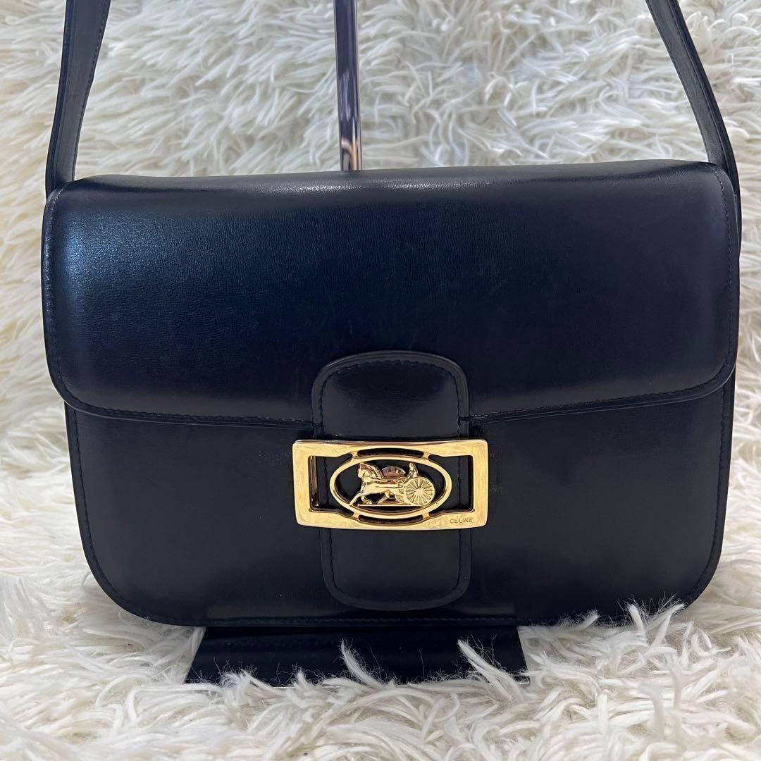 バッグ Celine Vintage Black Leather Pouch Bag Celine Vintage Black Leather Bag - Etsy