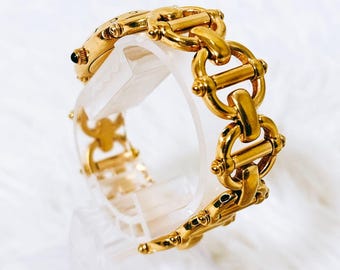 ヴィンテージ GUCCI ホースビット 6400L ホワイトダイヤル ゴールド