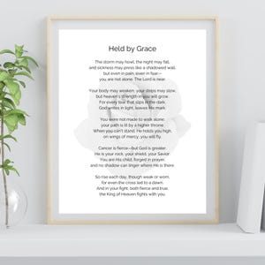 Kankergedicht voor geliefde – emotionele steun – direct digitale download