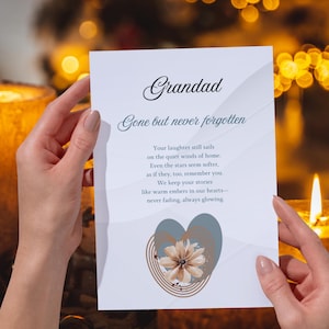 In loving memory of Grandad, Grandfather Funeral Poem