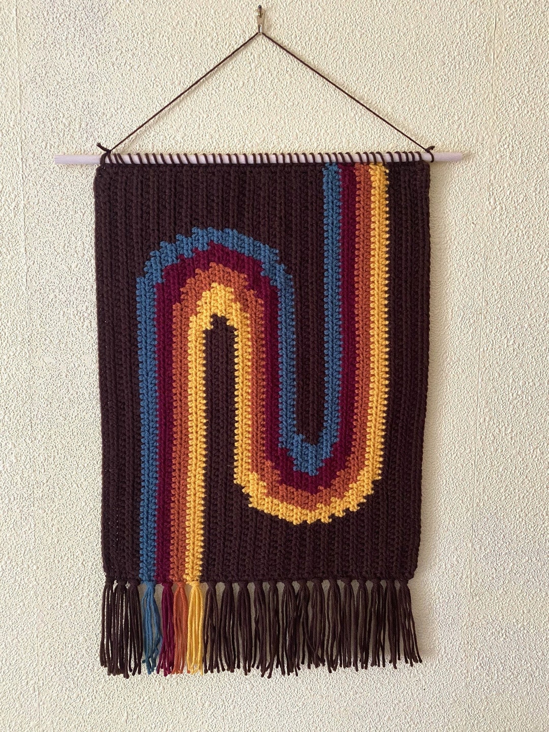 70s Inspired Tapestry Crochet Pattern - Etsy