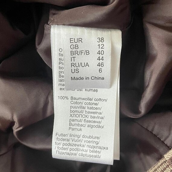 Rare Brown Mori Artisan Patchwork Striped Jacket … - image 9