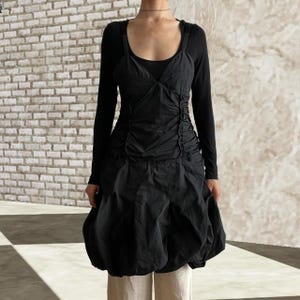 IKKS Black Sculptural 2 in 1 Bubble Dress