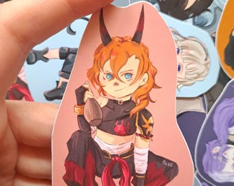 Bungou Stray Dogs Stickers (Chuuya,Dazai,Sigma,Atsushi,Akutagawa,Rimbaud)