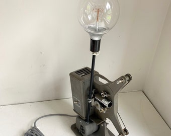 Vintage movie projector lamp repurposed vintage item