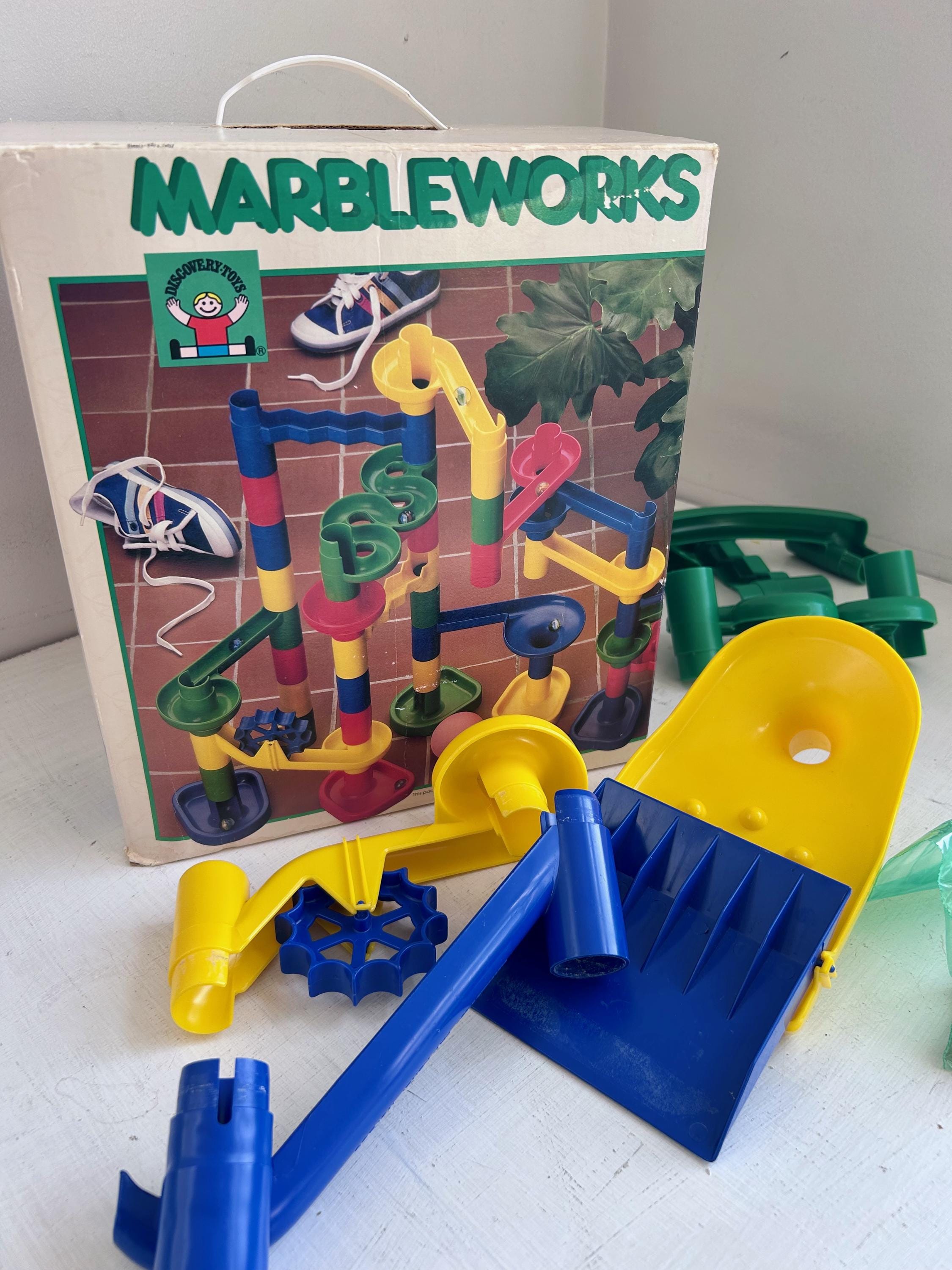 Marble Works Vintage Discovery Toys 1983 Marbleworks Marble Run STEM Toy With Box ...