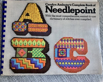 Vintage Needlepoint book Carolyn Ambuter 1972