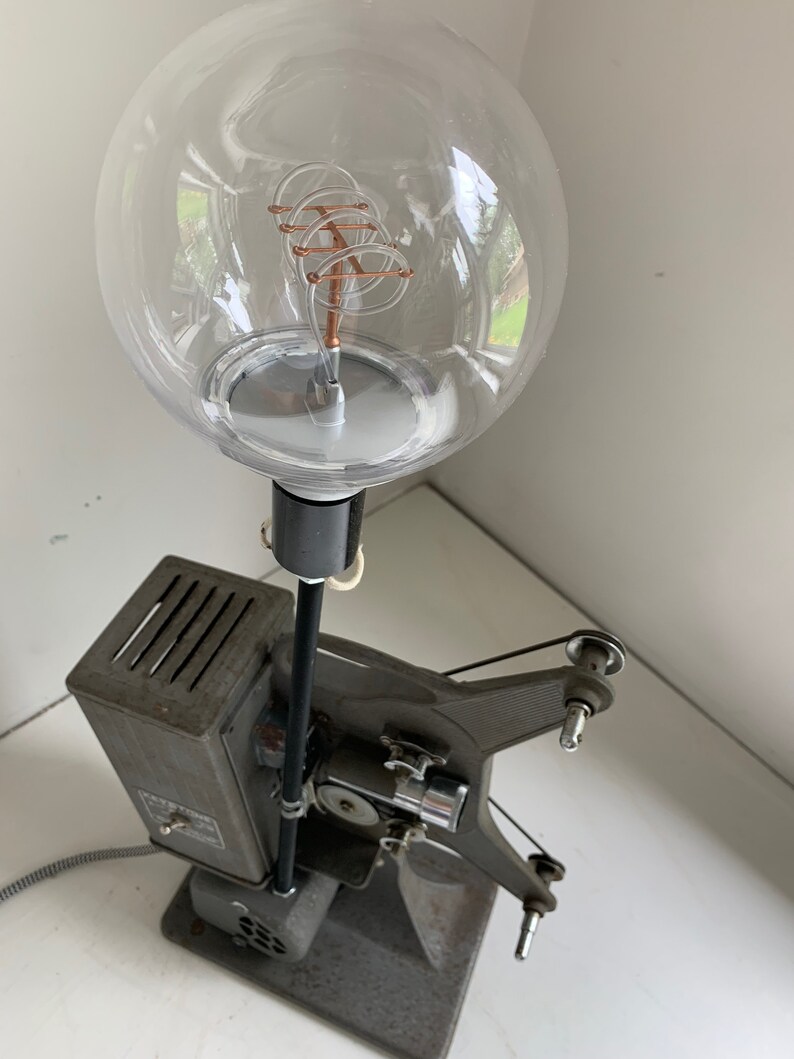 Vintage movie projector lamp repurposed vintage item image 4