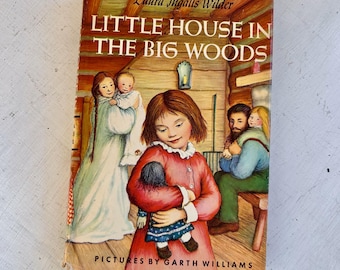 Laura Ingalls Wilder Little House in the Big Woods 1953 copyright Book Club edition