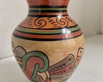 Vintage Mustard Seed pottery vase southwestern style