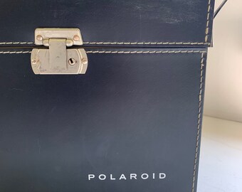 Vintage Polaroid Camera Case Black Leather With Strap - Etsy