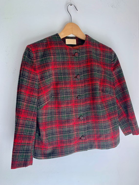 Vintage Pendelton wool jacket womens 10 medium red