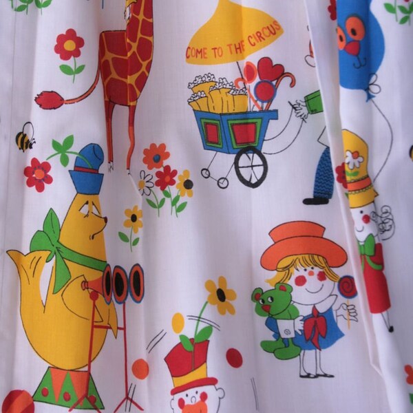 Pair of Vintage circus drapery panels