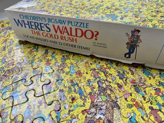 Vintage Where's Waldo Puzzle the Gold Rush Martin Handford 1991 - Etsy