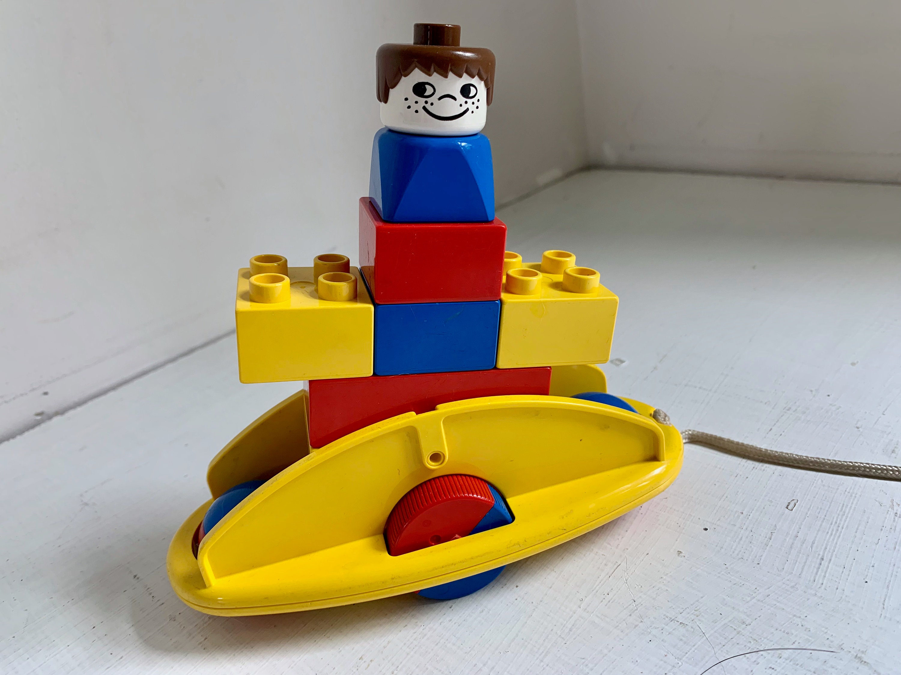 Vintage Duplo Rock and Rattle 2056 Pull Toy See Saw Etsy