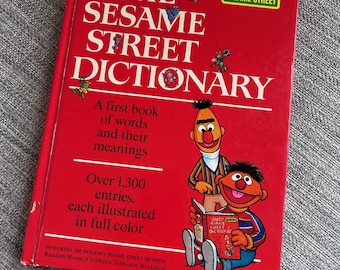 Vintage The Sesame Street Dictionary Jim Hensons Muppets First Dictionary 1980