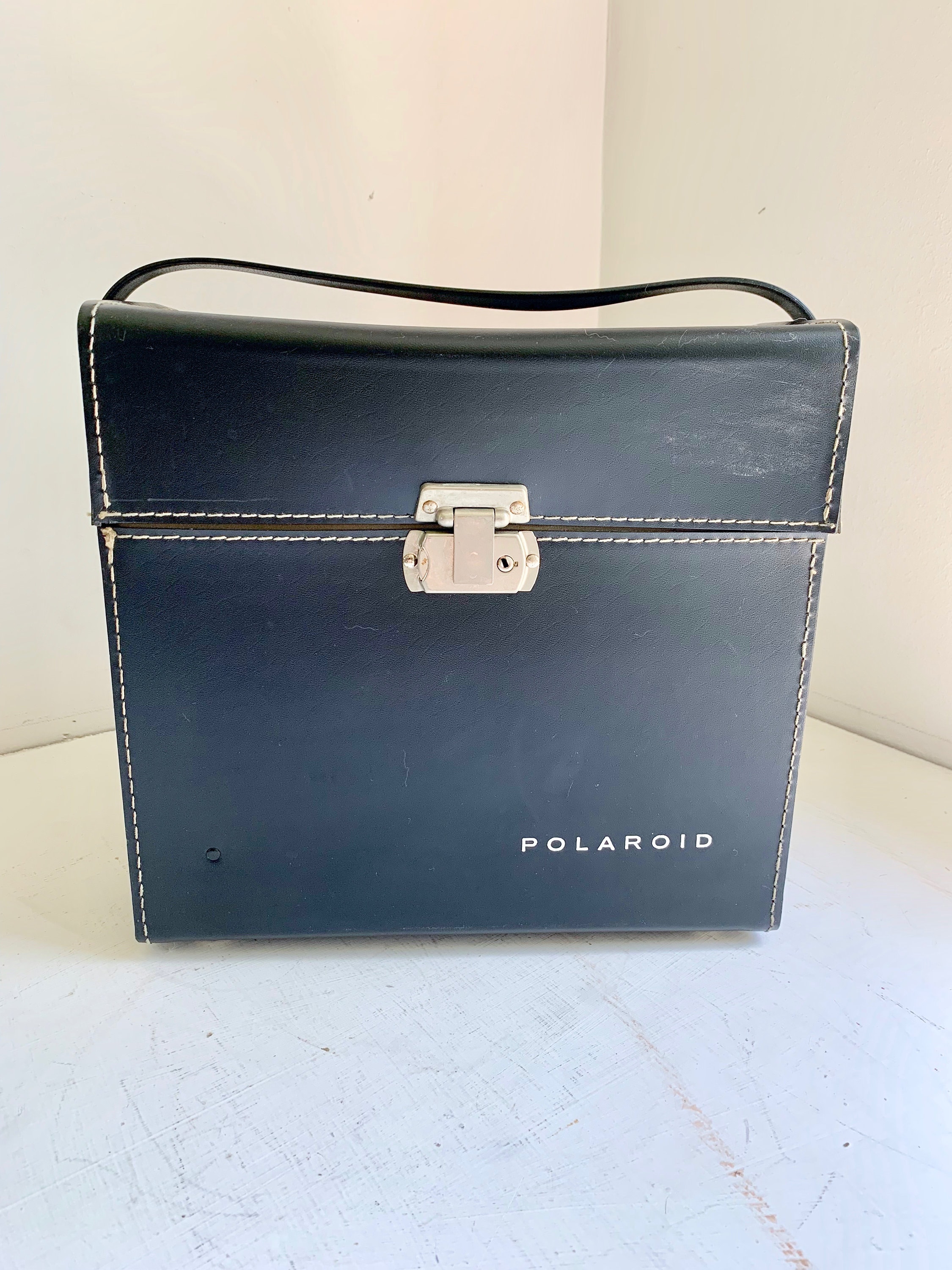 Vintage Polaroid Camera Case Black Leather With Strap - Etsy