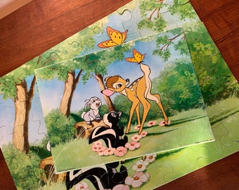 Vintage Bambi Puzzle 48 pieces springbok made in usa