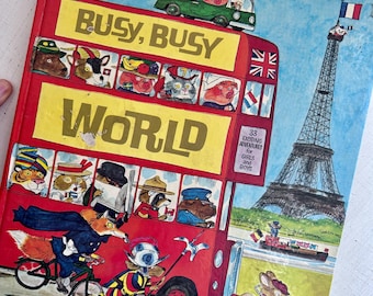 Vintage Richard Scarry Busy busy World Golden Book