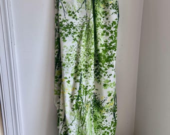 Vintage full sheet set forest scene trees green and black