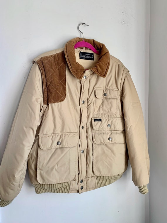 Current Seen mens canvas jacket vest size medium