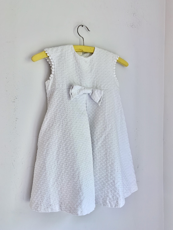 Kate Greenaway girls dress 5t white fancy